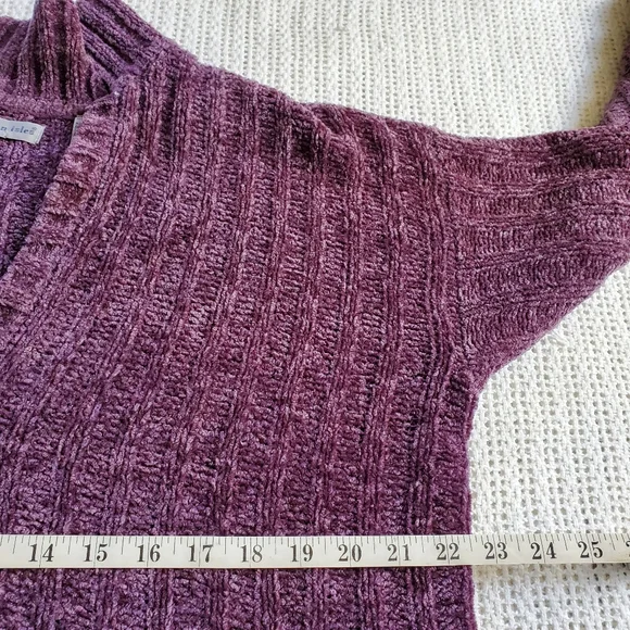 Northern Isles Chenille Sweater Women's Medium Button Down Cardigan Long Sleeve - Picture 6 of 8